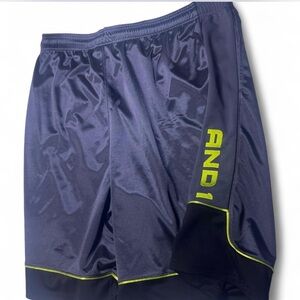 AND1 Men's Dark grey and black Athletic Shorts